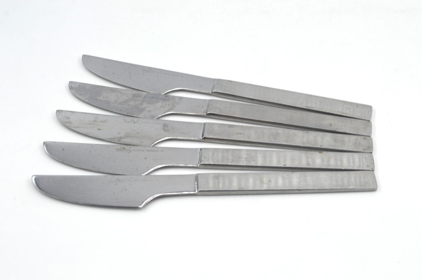 Vintage Rosenthal Studio Line Design Besteck - deutsches Mid Century Modern Besteck 1970er Jahre, Edelstahl gebürstet, Vintage Küchenbesteck