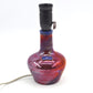 Außergewöhnliche 1960s Samsø Keramik Tischlampe mit irisierender rot-blauer Glasur – dänische Mid-Century Modern Studiokeramik Lampe Unikat