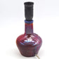 Außergewöhnliche 1960s Samsø Keramik Tischlampe mit irisierender rot-blauer Glasur – dänische Mid-Century Modern Studiokeramik Lampe Unikat