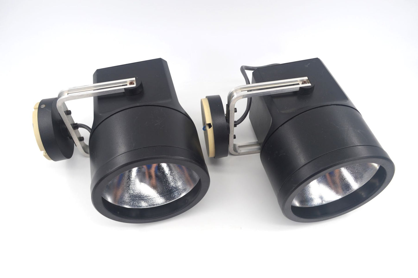 Louis Poulsen Denmark Schwarze „Storebror“ Unispot Wand-/Deckenlampen Nr. 48500 - dänisches MCM Industrie Designklassiker 1970er Jahre – dänische Designlampen