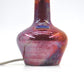 Außergewöhnliche 1960s Samsø Keramik Tischlampe mit irisierender rot-blauer Glasur – dänische Mid-Century Modern Studiokeramik Lampe Unikat