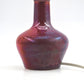 Außergewöhnliche 1960s Samsø Keramik Tischlampe mit irisierender rot-blauer Glasur – dänische Mid-Century Modern Studiokeramik Lampe Unikat