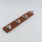 1960s Mid-Century Design Teakholz Wandhaken Handarbeit Denmark