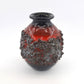 Große Mid-Century Glit Iceland Lava Studiokeramik Vase 1960s Fat-Lava Ragnar Kjartansson Design handgearbeitete isländische Kunstkeramik