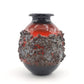 Große Mid-Century Glit Iceland Lava Studiokeramik Vase 1960s Fat-Lava Ragnar Kjartansson Design handgearbeitete isländische Kunstkeramik