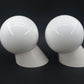 Dänische Nordisk Solar Mid-Century Badezimmer Lampen – 1960s Bauhaus Design Kugellampen mit Milchglas Lampenschirm – 1960s Kugel Design Wandlampen