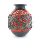 Große Mid-Century Glit Iceland Lava Studiokeramik Vase 1960s Fat-Lava Ragnar Kjartansson Design handgearbeitete isländische Kunstkeramik