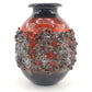 Große Mid-Century Glit Iceland Lava Studiokeramik Vase 1960s Fat-Lava Ragnar Kjartansson Design handgearbeitete isländische Kunstkeramik