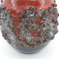 Große Mid-Century Glit Iceland Lava Studiokeramik Vase 1960s Fat-Lava Ragnar Kjartansson Design handgearbeitete isländische Kunstkeramik