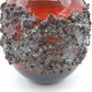 Große Mid-Century Glit Iceland Lava Studiokeramik Vase 1960s Fat-Lava Ragnar Kjartansson Design handgearbeitete isländische Kunstkeramik