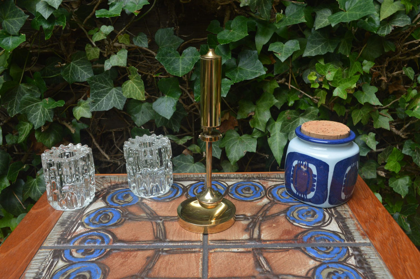 Vintage Ilse D. Ammonsen "Copenhagen" gyroskopische Messing Öllampe für Daproma Denmark 1950s dänischer Designklassiker