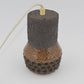 Dänische brutalistische Mid-Century Modern Hängelampe Danish Design Lampe 1960s handgearbeitete Brutalistische Studiokeramik