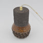 Dänische brutalistische Mid-Century Modern Hängelampe Danish Design Lampe 1960s handgearbeitete Brutalistische Studiokeramik