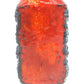 WGP Bay Keramik Fat-Lava Keramik Vase 984-20 Bodo Mans Design 1960s westdeutsches Design rote- und blaue Fat-Lava Glasur Pop-Art Design
