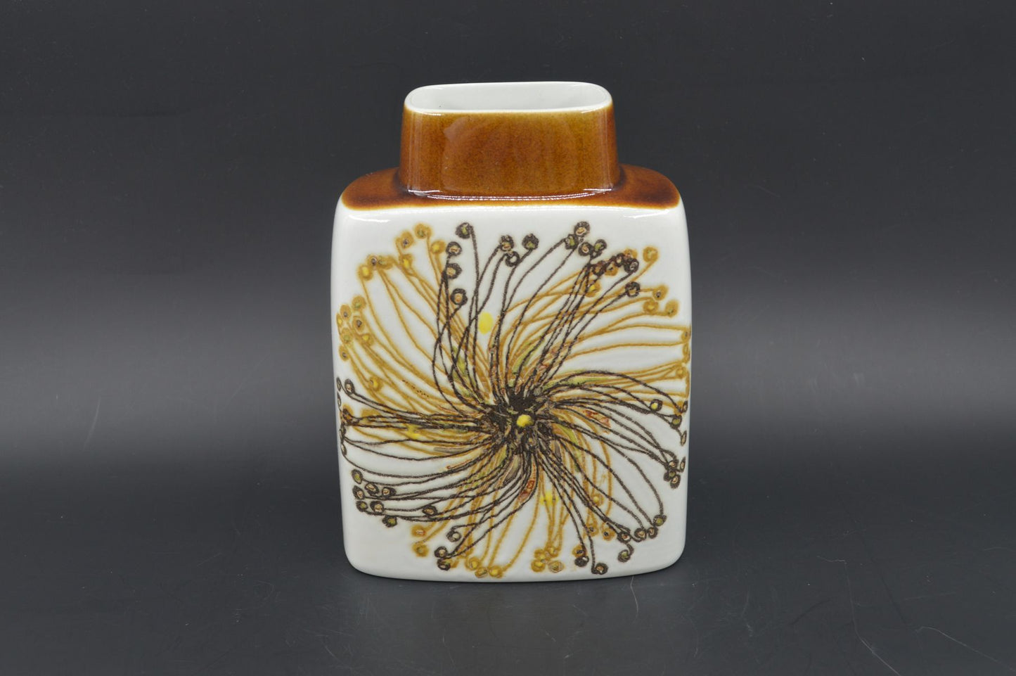 Vintage Royal Copenhagen Dänemark Fajance Vase Ellen Malmer Design 635/3121, Danish Design 1970er Jahre Baca Serie MCM Designklassiker (Kopie)