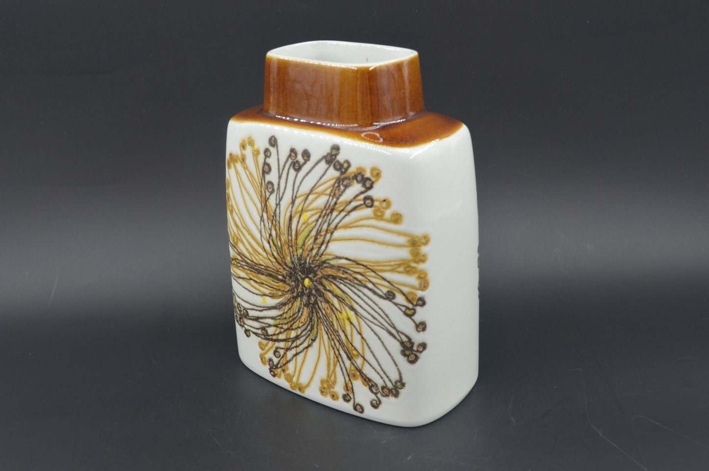 Vintage Royal Copenhagen Dänemark Fajance Vase Ellen Malmer Design 635/3121, Danish Design 1970er Jahre Baca Serie MCM Designklassiker (Kopie)