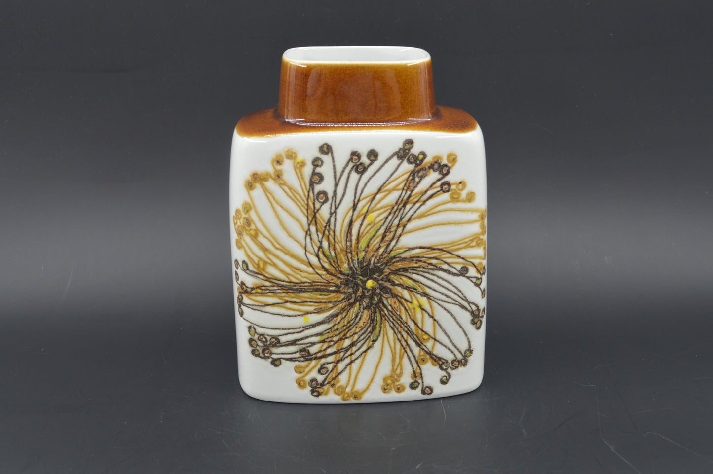 Vintage Royal Copenhagen Dänemark Fajance Vase Ellen Malmer Design 635/3121, Danish Design 1970er Jahre Baca Serie MCM Designklassiker (Kopie)