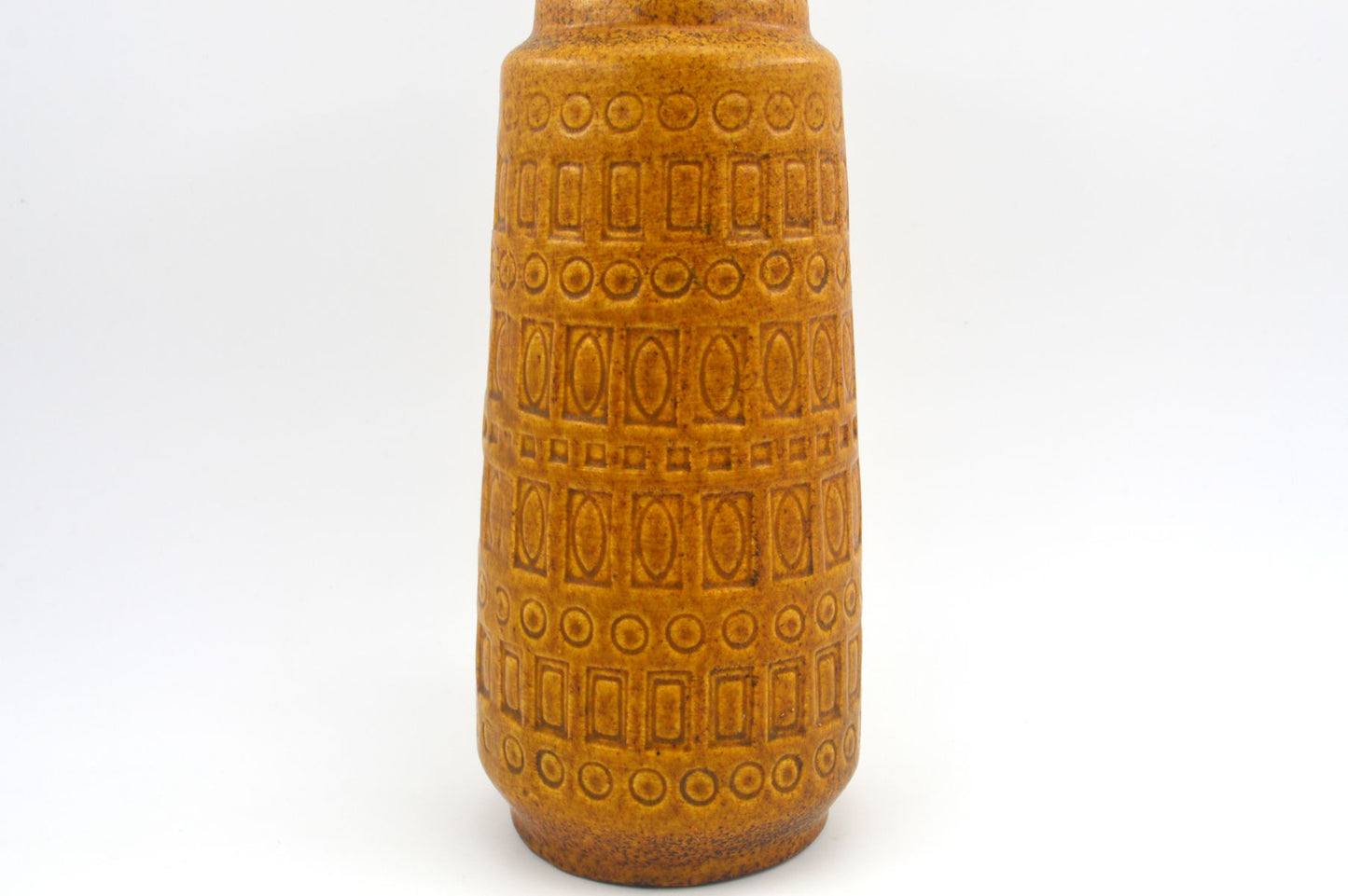 WGP Scheurich Fat-Lava Keramik Vase 260-22 „Inka“ 1960s westdeutsches Mid-Century Modern Design