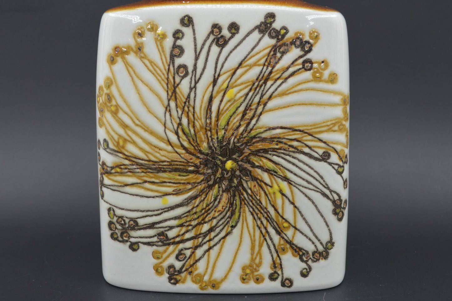 Vintage Royal Copenhagen Dänemark Fajance Vase Ellen Malmer Design 635/3121, Danish Design 1970er Jahre Baca Serie MCM Designklassiker (Kopie)