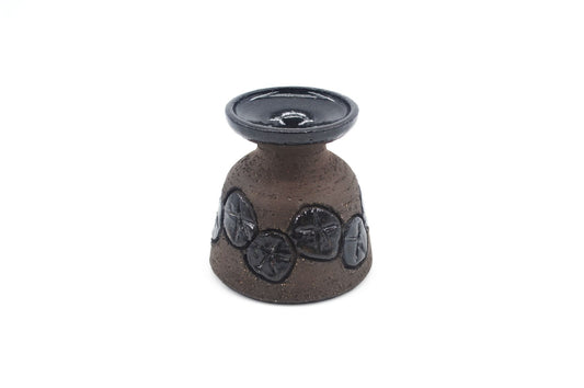 Seltene Birthe Sahl Halvrimmen Dänemark Studiokeramik Vase 1970s Danish Modern Design – handgearbeitete zeitgenössische dänische Kunstkeramik