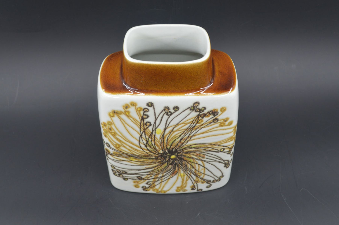 Vintage Royal Copenhagen Dänemark Fajance Vase Ellen Malmer Design 635/3121, Danish Design 1970er Jahre Baca Serie MCM Designklassiker (Kopie)
