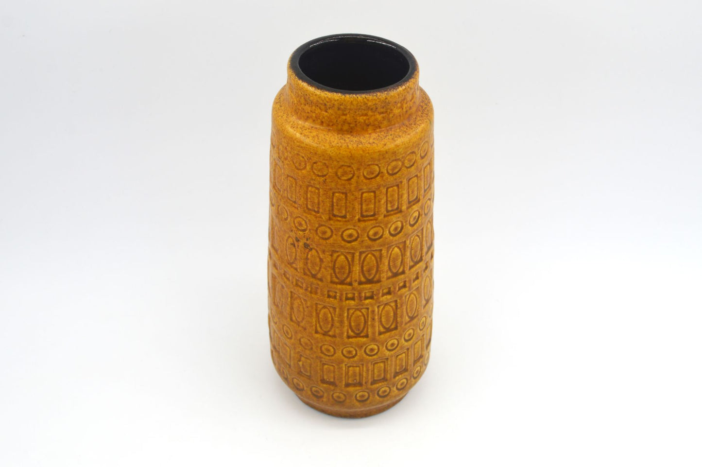 WGP Scheurich Fat-Lava Keramik Vase 260-22 „Inka“ 1960s westdeutsches Mid-Century Modern Design