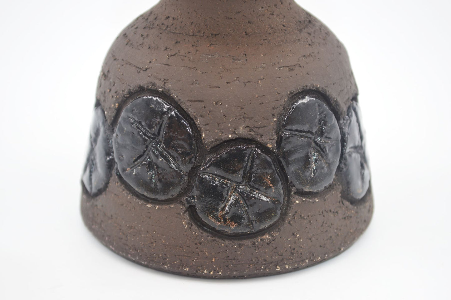 Seltene Birthe Sahl Halvrimmen Dänemark Studiokeramik Vase 1970s Danish Modern Design – handgearbeitete zeitgenössische dänische Kunstkeramik