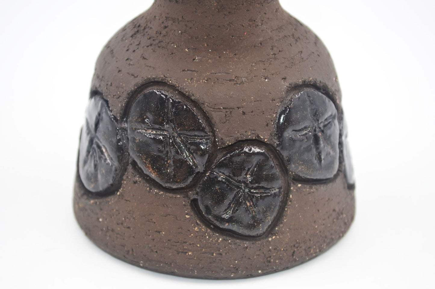 Seltene Birthe Sahl Halvrimmen Dänemark Studiokeramik Vase 1970s Danish Modern Design – handgearbeitete zeitgenössische dänische Kunstkeramik