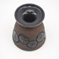 Seltene Birthe Sahl Halvrimmen Dänemark Studiokeramik Vase 1970s Danish Modern Design – handgearbeitete zeitgenössische dänische Kunstkeramik