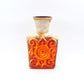 Ornamentale WGP Übelacker Keramik 1461/22 Fat-Lava Design Keramik Vase 1960s West German rote Fat-Lava Glasur Pop-Art Design
