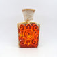 Ornamentale WGP Übelacker Keramik 1461/22 Fat-Lava Design Keramik Vase 1960s West German rote Fat-Lava Glasur Pop-Art Design