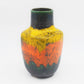 WGP Scheurich Keramikvase Walter Gerhards Design 520/21 1970s Fat Lava/ Popart