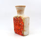 Ornamentale WGP Übelacker Keramik 1461/22 Fat-Lava Design Keramik Vase 1960s West German rote Fat-Lava Glasur Pop-Art Design