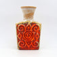 Ornamentale WGP Übelacker Keramik 1461/22 Fat-Lava Design Keramik Vase 1960s West German rote Fat-Lava Glasur Pop-Art Design