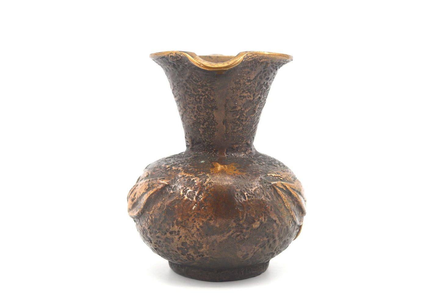 Horst Dalbeck skulpturale Mid-Century Brutalismus Bronze Vase 1960s Brutalistisches Design - Handarbeit