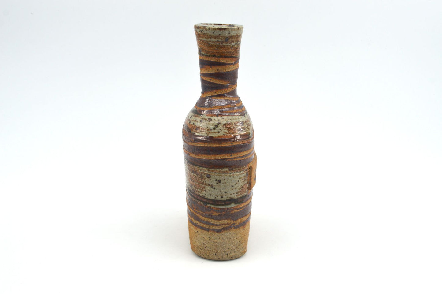 Tue Poulsen Denmark Schnaps Flasche brutalistische Studiokeramik Dänemark 1960s Danish Mid-Century Modern Design