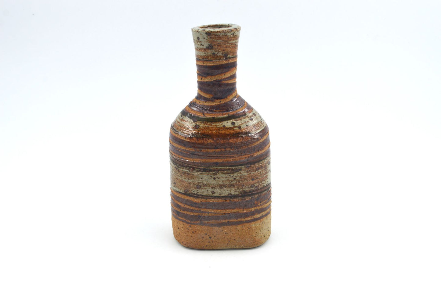 Tue Poulsen Denmark Schnaps Flasche brutalistische Studiokeramik Dänemark 1960s Danish Mid-Century Modern Design