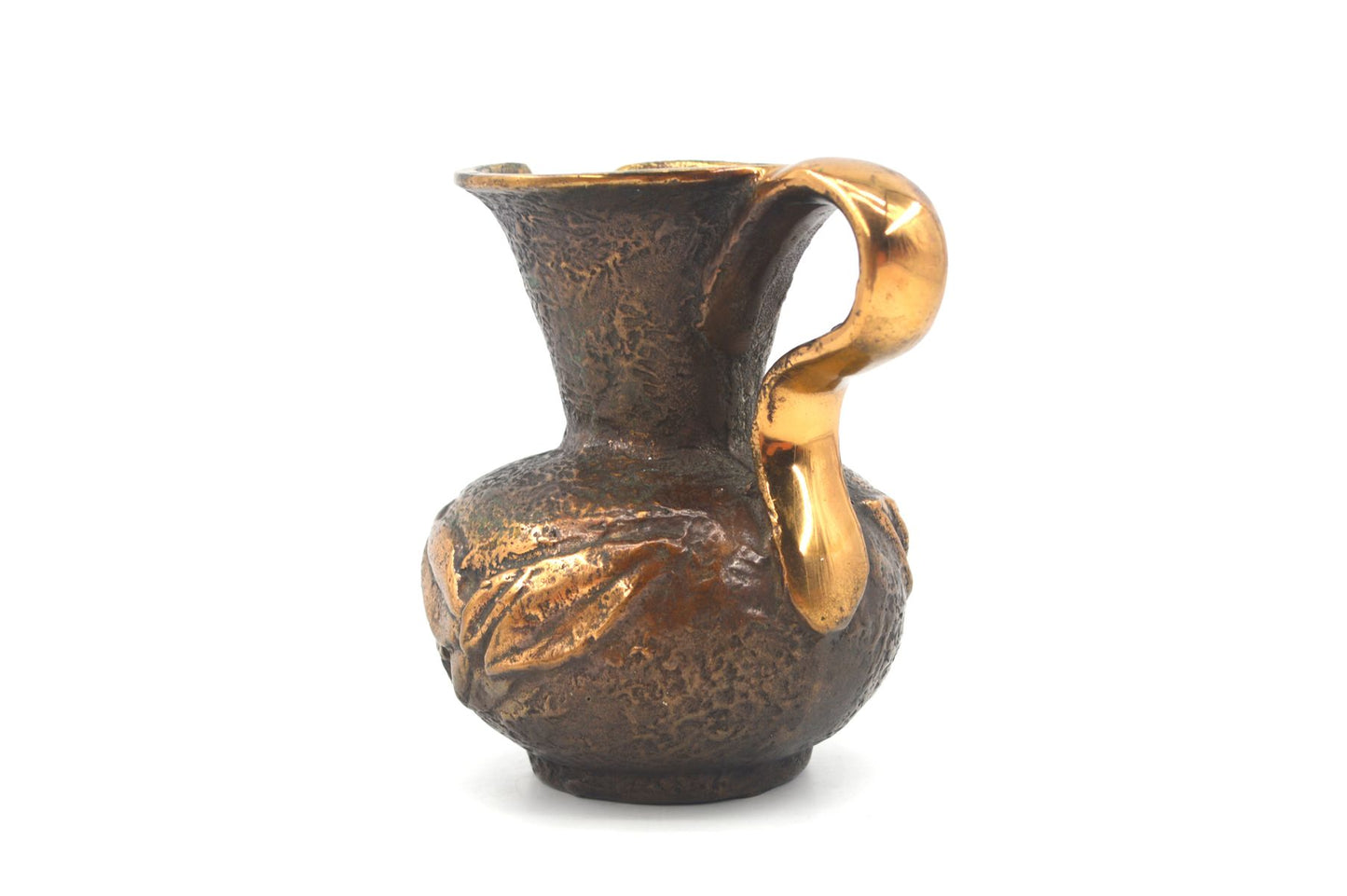 Horst Dalbeck skulpturale Mid-Century Brutalismus Bronze Vase 1960s Brutalistisches Design - Handarbeit