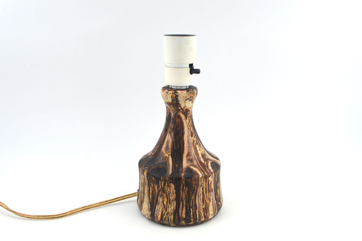 Winthers Keramik Laven Table Lamp Denmark 1960s Danish Modern Art Ceramics