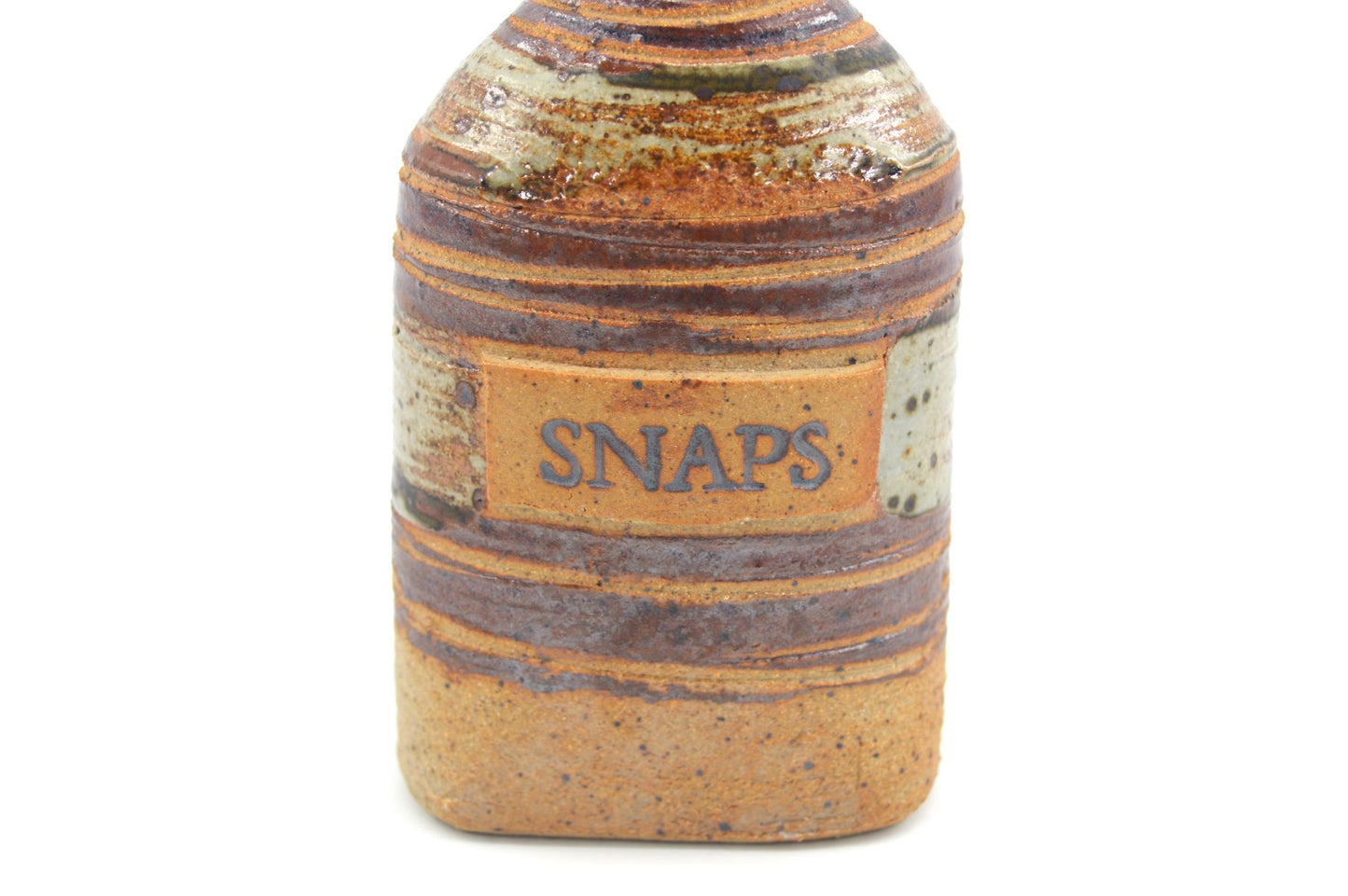 Tue Poulsen Denmark Schnaps Flasche brutalistische Studiokeramik Dänemark 1960s Danish Mid-Century Modern Design
