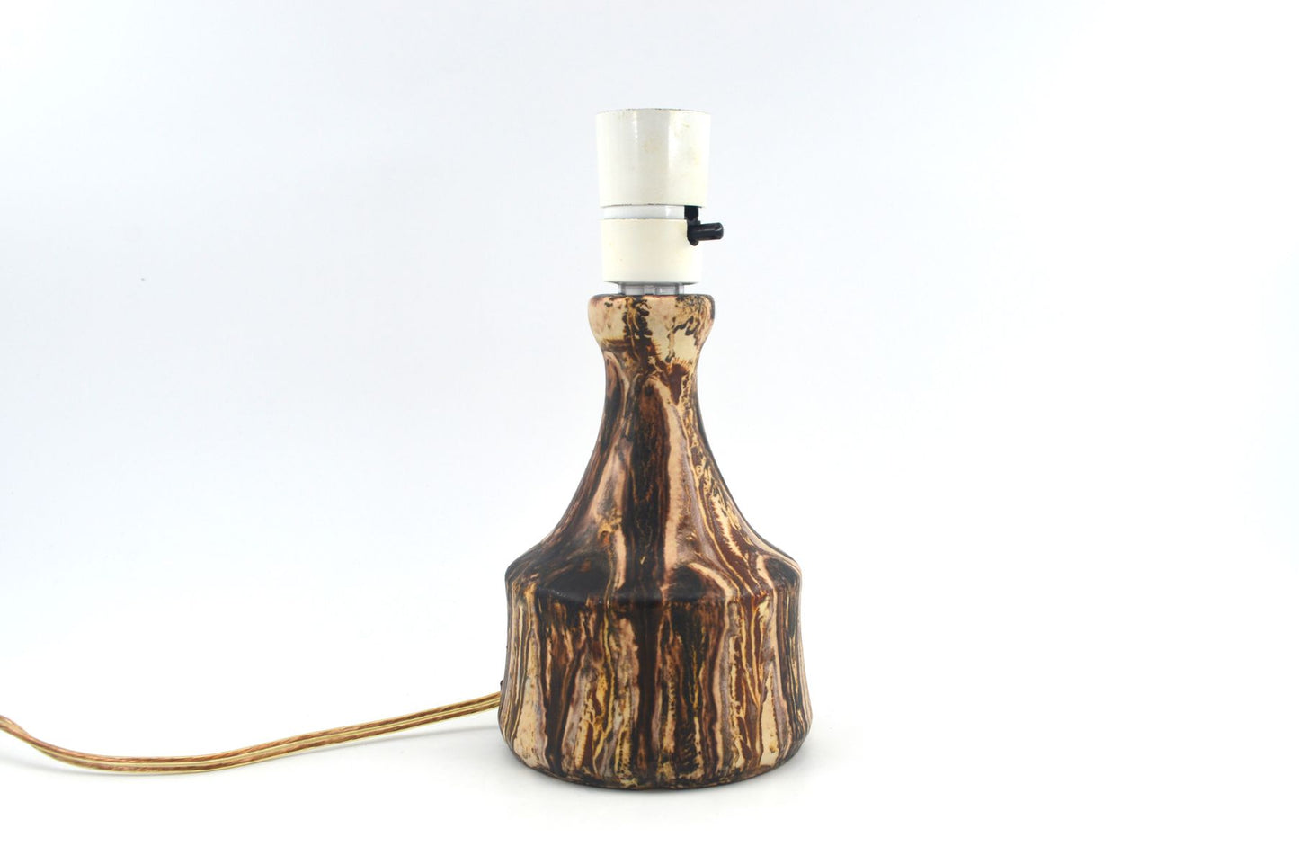 Winthers Keramik Laven Table Lamp Denmark 1960s Danish Modern Art Ceramics