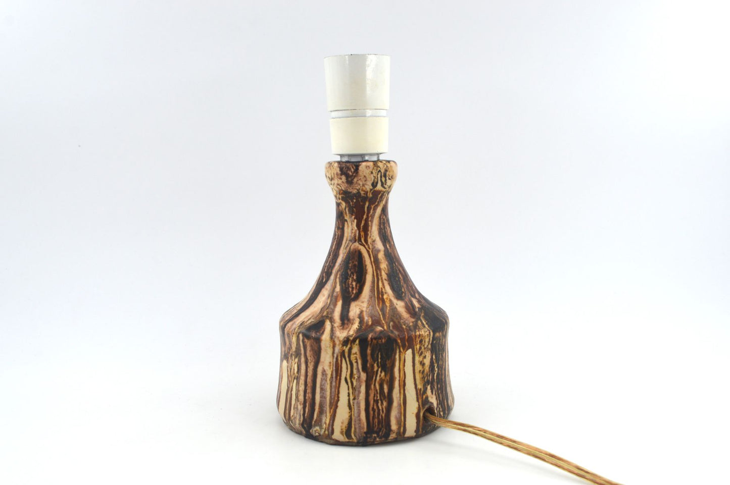 Winthers Keramik Laven Table Lamp Denmark 1960s Danish Modern Art Ceramics
