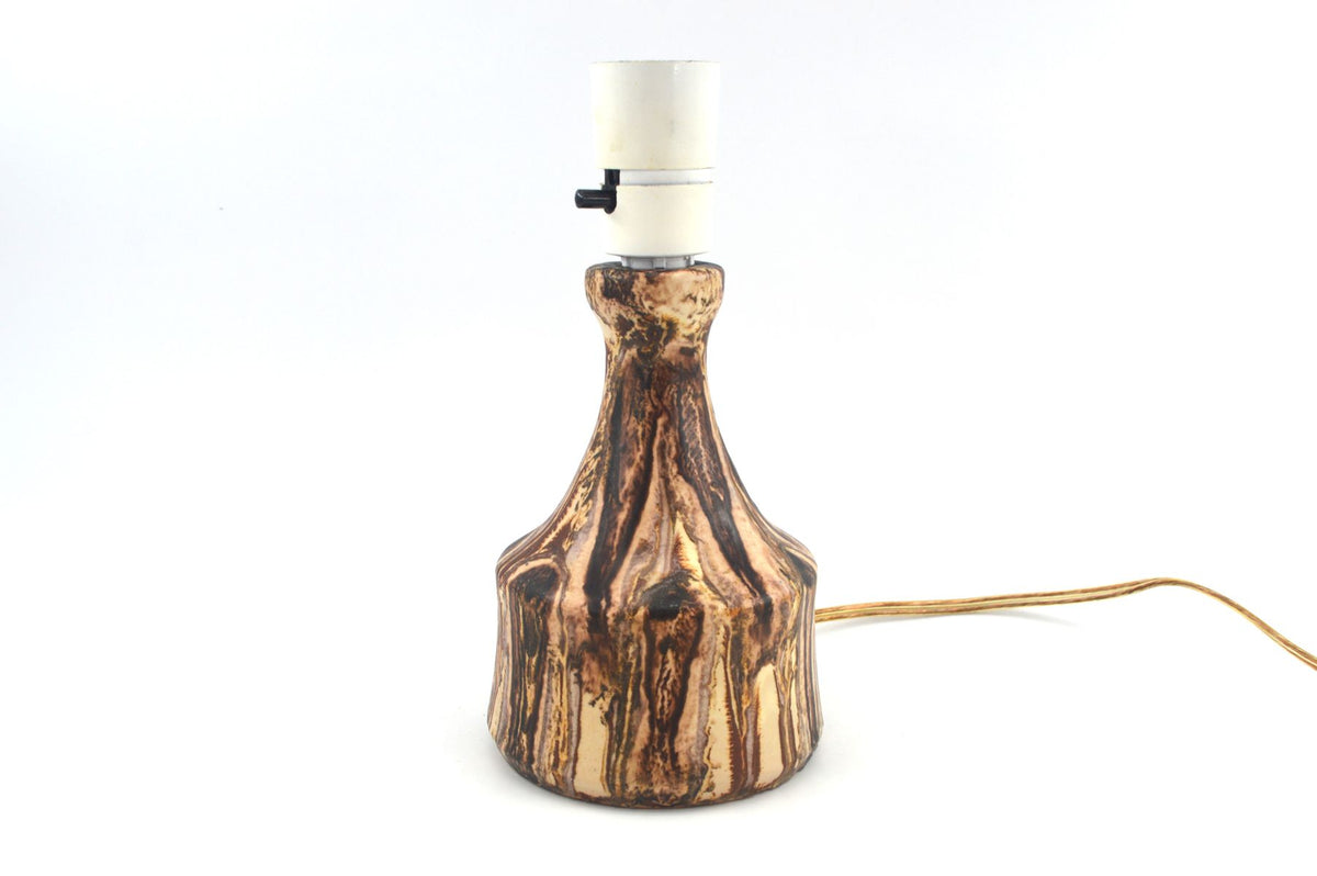 Winthers Keramik Laven Table Lamp Denmark 1960s Danish Modern Art Ceramics