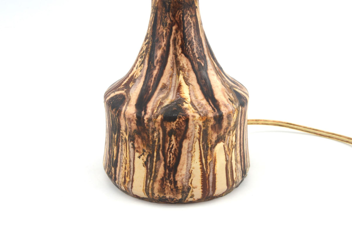 Winthers Keramik Laven Table Lamp Denmark 1960s Danish Modern Art Ceramics