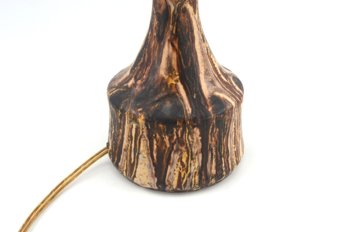 Winthers Keramik Laven Table Lamp Denmark 1960s Danish Modern Art Ceramics
