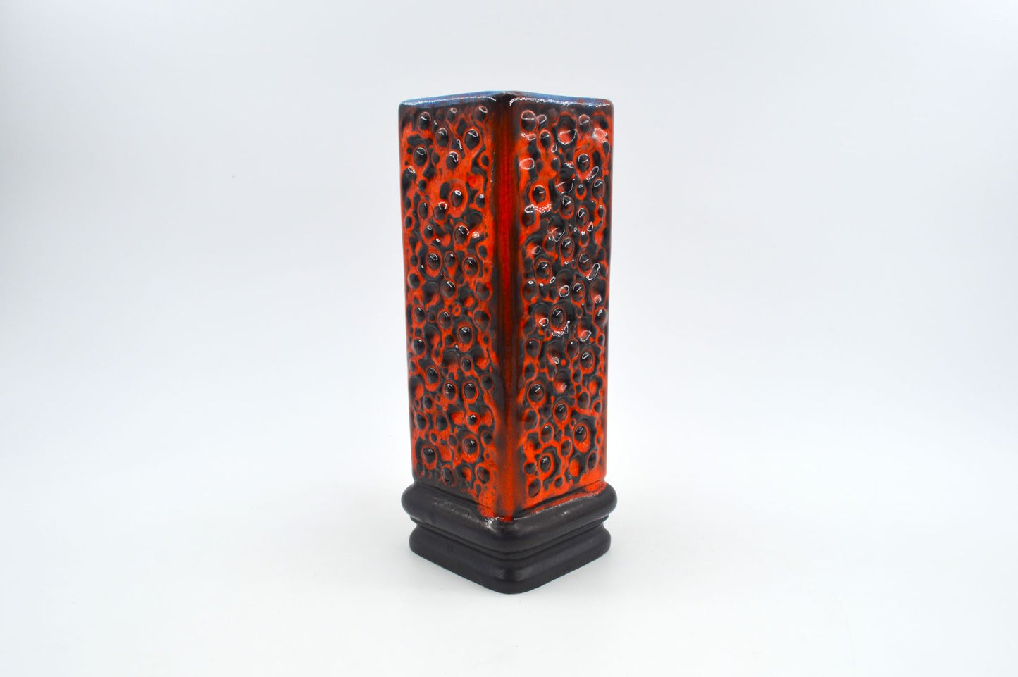 Vintage Carstens Tönnieshof Keramik Vase A-33 WGP Fat-Lava Glasur Kunstkeramik Mid-Century Vase – 1960s Space Age Design