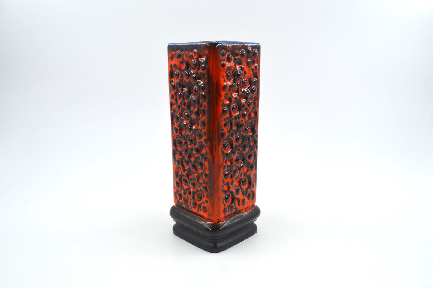 Vintage Carstens Tönnieshof Keramik Vase A-33 WGP Fat-Lava Glasur Kunstkeramik Mid-Century Vase – 1960s Space Age Design