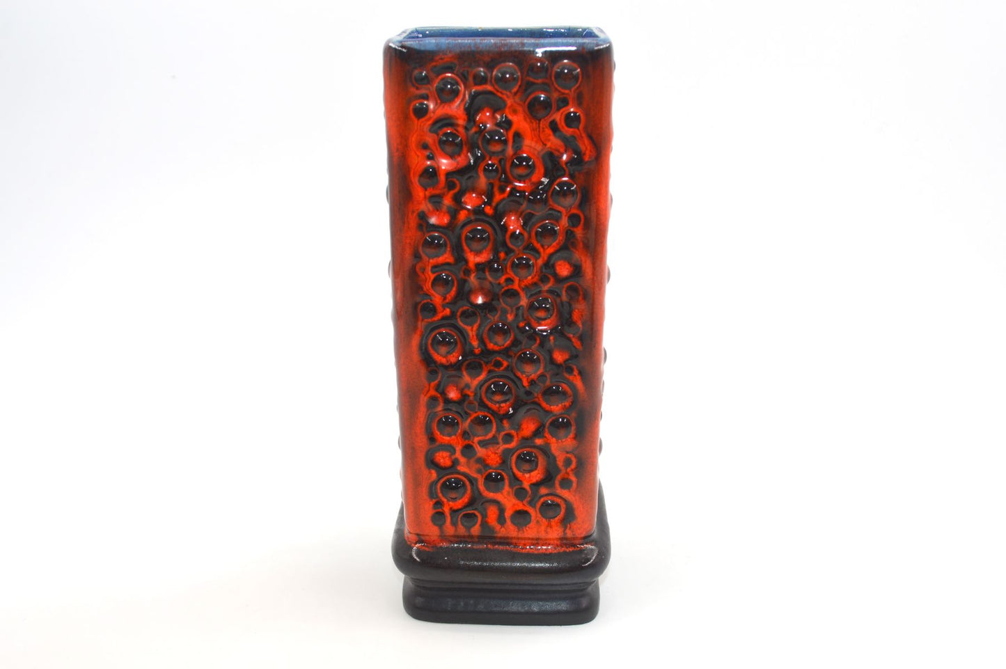 Vintage Carstens Tönnieshof Keramik Vase A-33 WGP Fat-Lava Glasur Kunstkeramik Mid-Century Vase – 1960s Space Age Design
