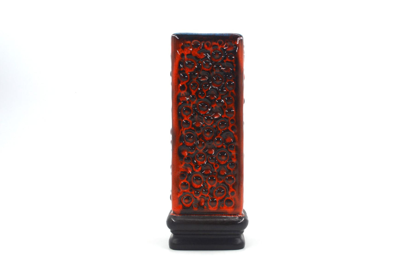 Vintage Carstens Tönnieshof Keramik Vase A-33 WGP Fat-Lava Glasur Kunstkeramik Mid-Century Vase – 1960s Space Age Design