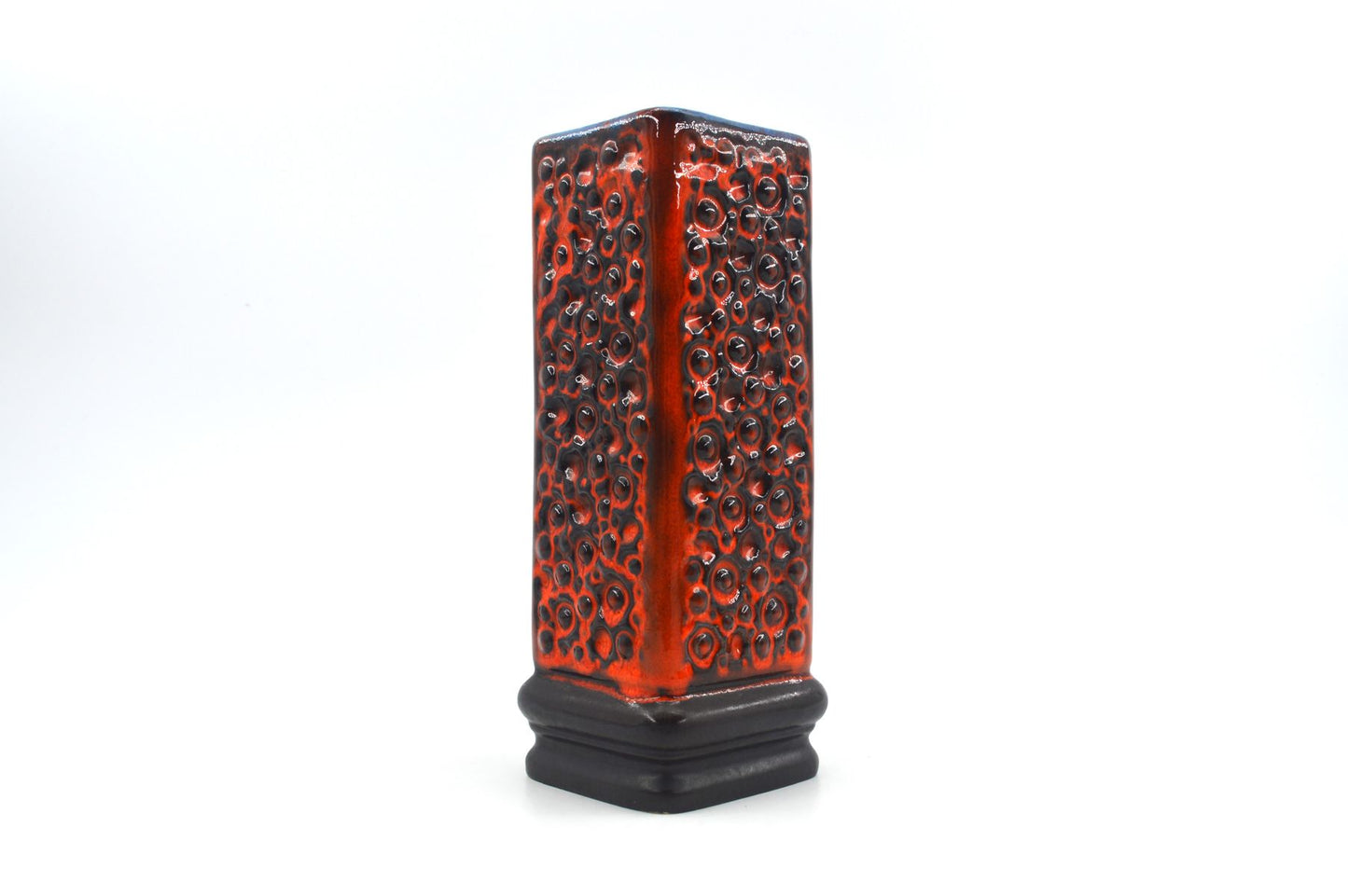 Vintage Carstens Tönnieshof Keramik Vase A-33 WGP Fat-Lava Glasur Kunstkeramik Mid-Century Vase – 1960s Space Age Design